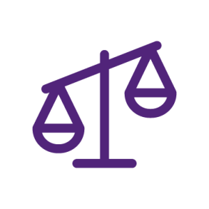 Justice scales icon