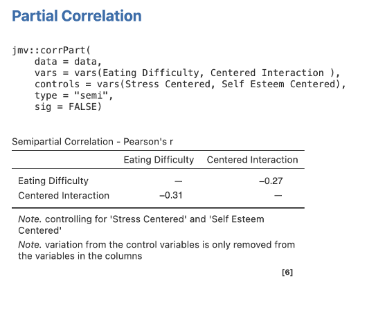 Partial Correlation