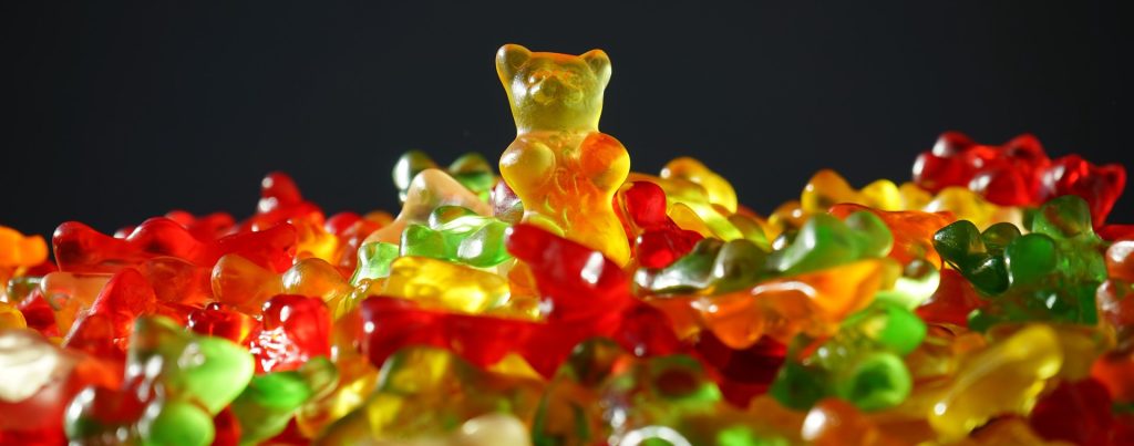 many bear-shaped sweets