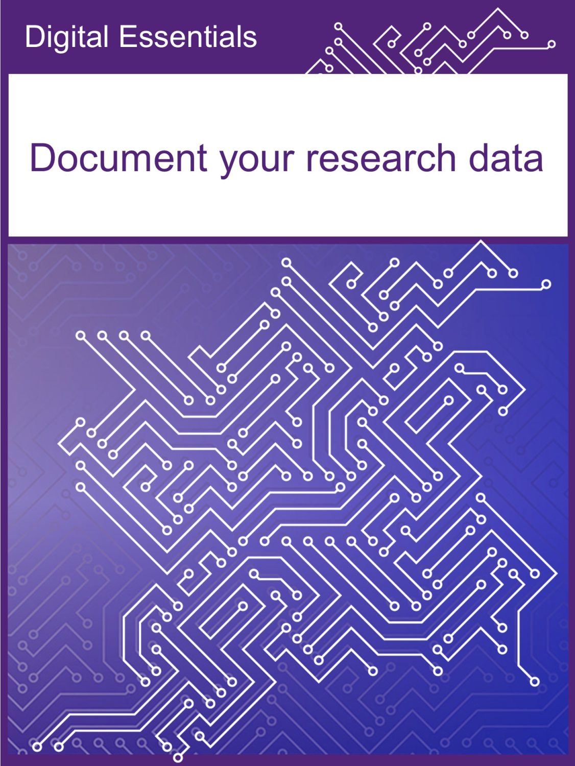 Cover image for Document your research data