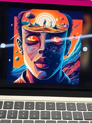 Representations of student produced AI images focused on AI technical tools rather than on their inner workings.