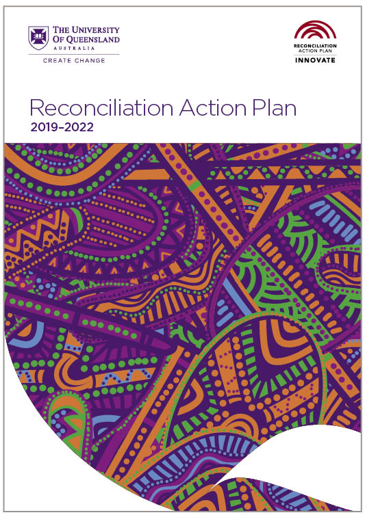 Front cover of UQ's Innovate Reconciliation Action Plan