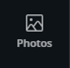 Photos button in icons