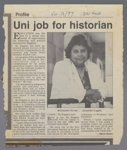 Copy of news article about Huggins appointment