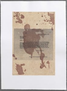 Red ink stained letter from Department of Native Affairs providing advice on legal and civil status of Aboriginal people