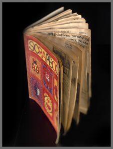 Cover of Neville Bonner Scrapbook with newspaper cuttings