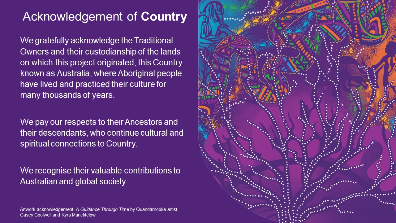 acknowledgement of country in a thesis