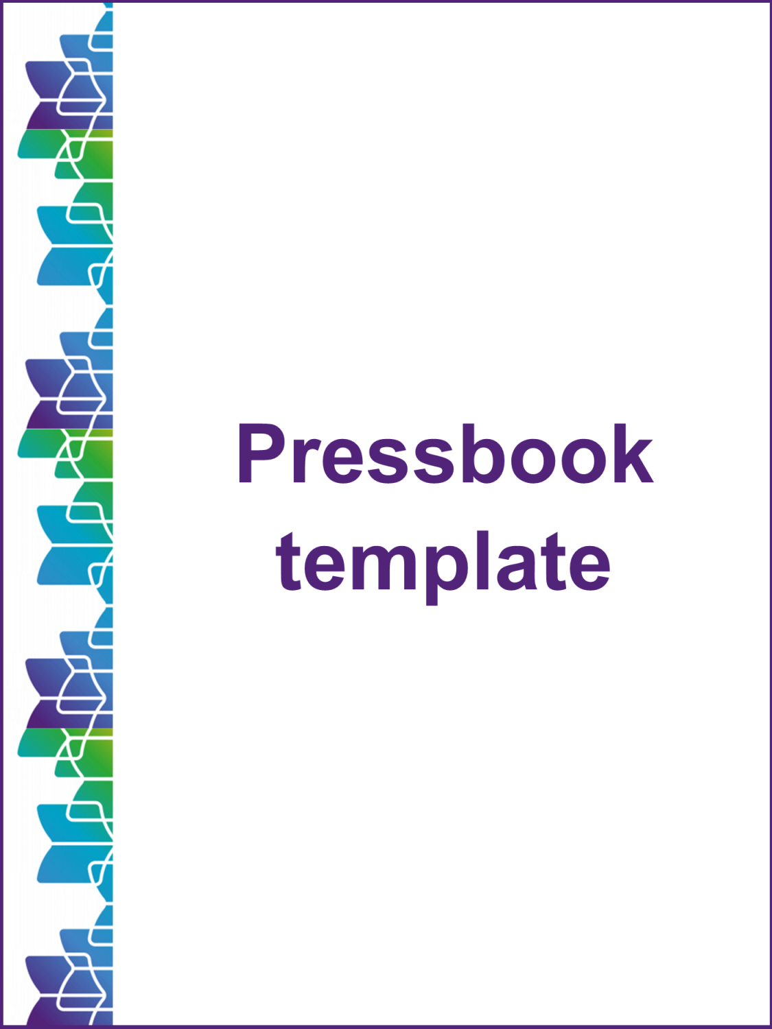 Cover image for Pressbook template